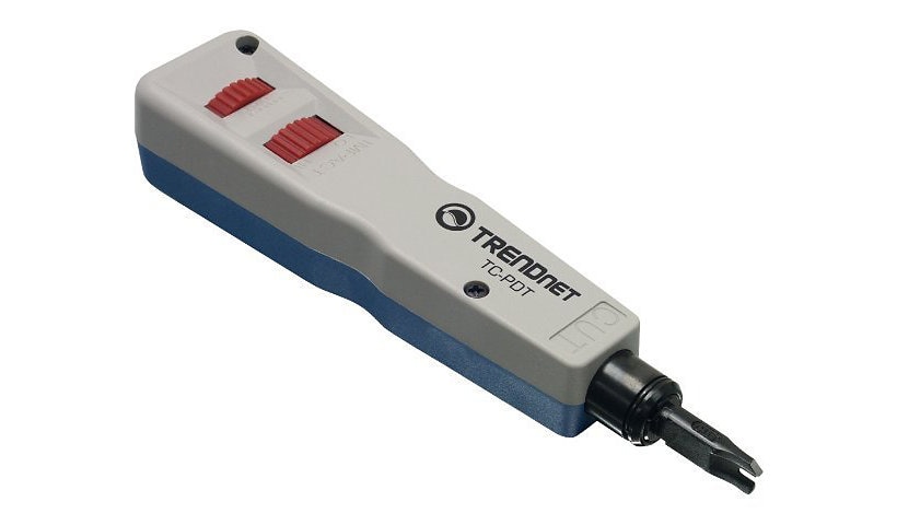 TRENDnet Punch Down Tool With 110 And Krone Blade, Insert & Cut Terminations In One Operation, Precision Blades Are