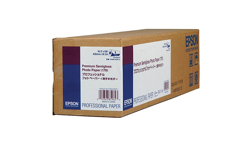 Epson Premium Semigloss Photo Paper (170) - photo paper - semi-glossy - 1 roll(s) -  - 165 g/m²