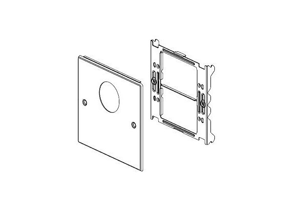 Wiremold G4047JX - faceplate pre-cut cover
