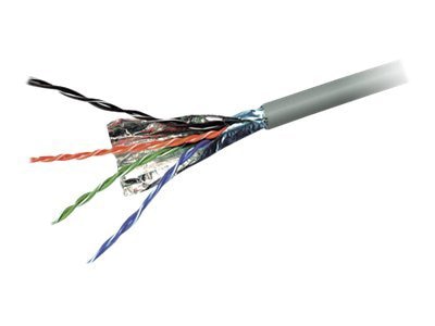Belkin Cat6 1000ft Grey Plenum Solid Bulk Cable, STP, 23 AWG, 1000'