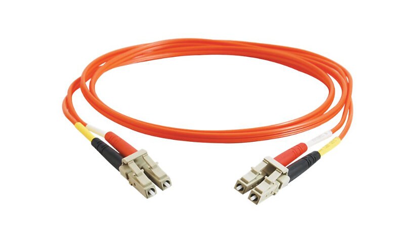 C2G 3m LC-LC 62.5/125 Duplex Multimode OM1 Fiber Cable - Orange - 10ft - pa
