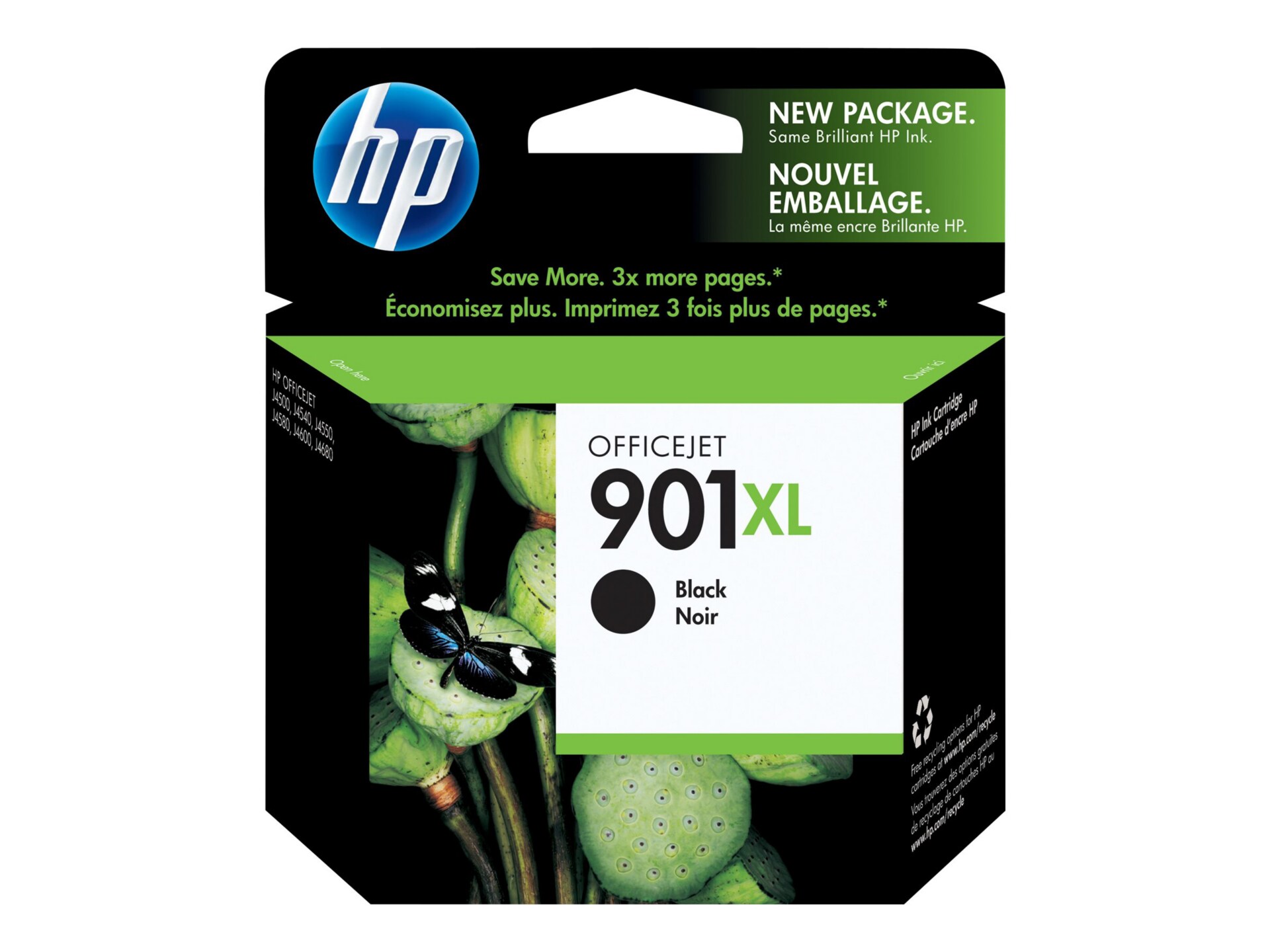 HP #901XL INK BLK YLD 700PGS
