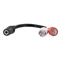 C2G 6in Value Series 3.5mm to Dual RCA Stereo Audio Y-Cable - F/M