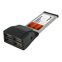 StarTech.com 4 Port ExpressCard Laptop USB 2.0 Adapter Card - USB adapter - 4 ports