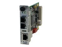 Transition Networks Point System Slide-In-Module Media Converter - fiber media converter - 10Mb LAN, 100Mb LAN, GigE