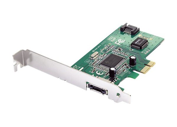 StarTech.com 1 Port eSATA + 1 Port SATA PCI Express SATA Controller Card - storage controller (RAID) - SATA 3Gb/s /