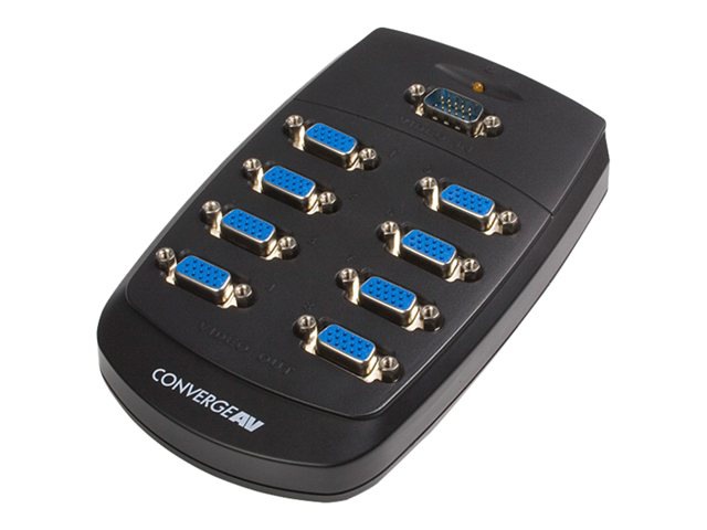 StarTech.com 8 Port Wall Mount VGA Video Splitter - video splitter - 8 ports - desktop