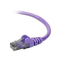 Belkin Cat6 6ft Purple Ethernet Patch Cable, UTP, 24 AWG, Snagless, Molded, RJ45, M/M, 6'