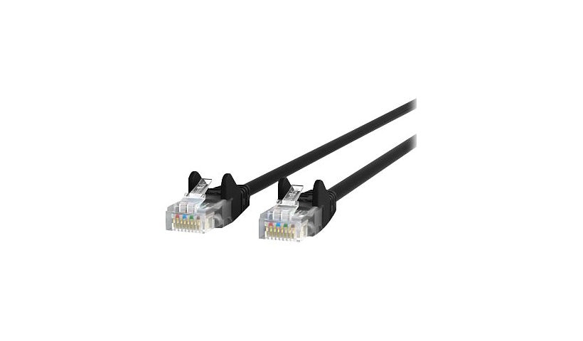 Belkin Cat5e/Cat5 4ft Black Snagless Ethernet Patch Cable, PVC, UTP, 24 AWG, RJ45, M/M, 350MHz, 4'