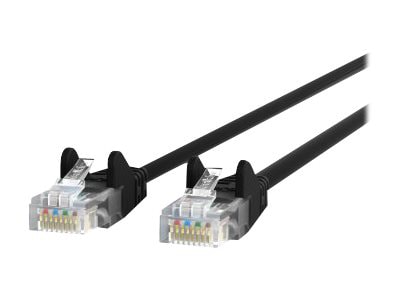 Belkin Cat5e/Cat5 6ft Black Snagless Ethernet Patch Cable, PVC, UTP, 24 AWG, RJ45, M/M, 350MHz, 6'