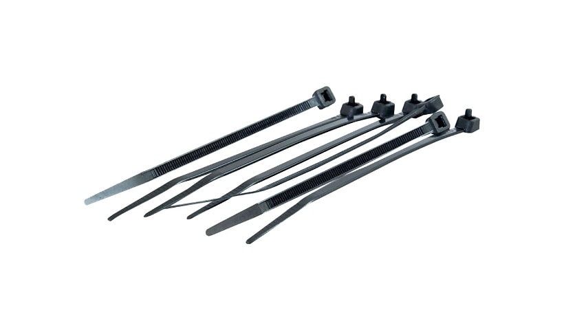 C2G 4in Cable Tie Multipack (100 pack) - Black - attache câble