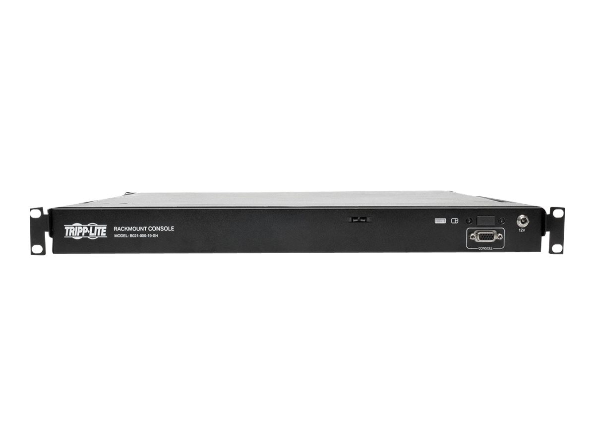Thumbnail 3 of 6 for Eaton Tripp Lite Series Rack Console Short-Depth KVM Cable Kit w/ 19" LCD VGA 1U TAA - KVM console - 19"