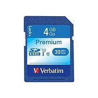 Verbatim - flash memory card - 4 GB - SDHC
