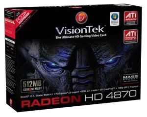 VisionTek Radeon HD 4870 HD Gaming Video Card