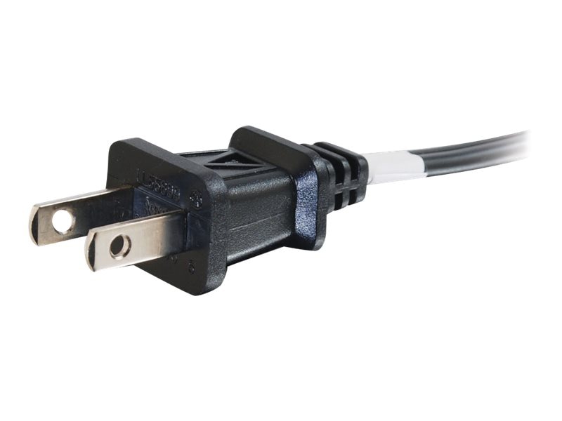 C2G 6ft Power Cord - Non Polarized Power Cord - NEMA 1-15P to IEC320C7 - po