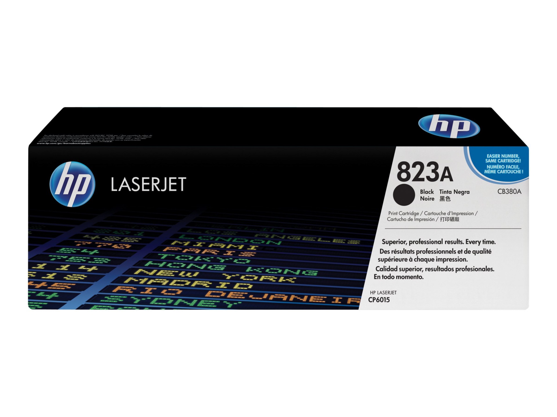 HP 823A (CB380A) Original Laser Toner Cartridge - Single Pack - Black - 1 Each