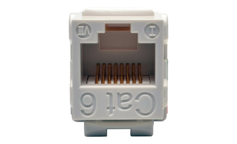 Cat6 RJ45 UTP 110 Type Punch Down Keystone Jack White Color