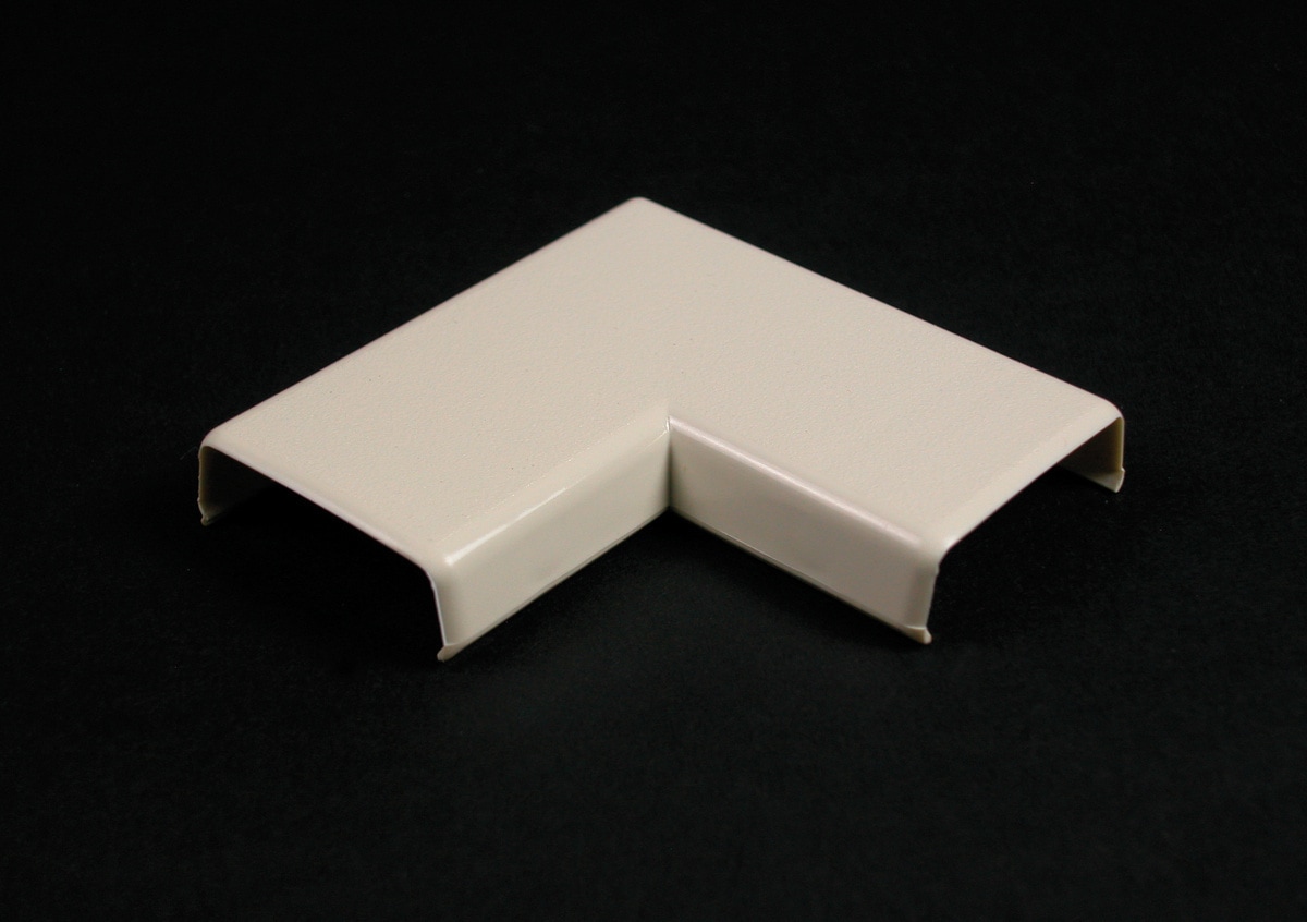 Wiremold 800 Series Flat Elbow Fitting - Ivory - TAA Compliant