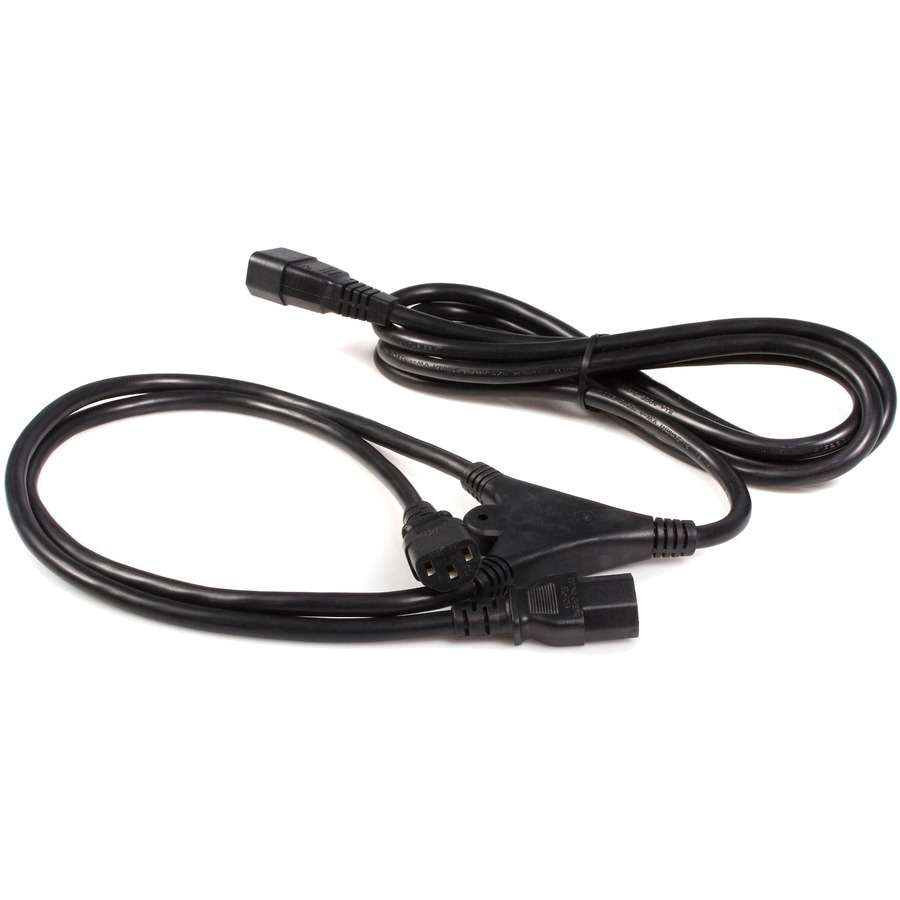 StarTech 10ft Power Extension Cord Splitter, C14 to 2x C13