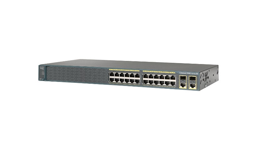 Cisco Catalyst 2960-24TC-S - switch - 24 ports - managed - rack-mountable