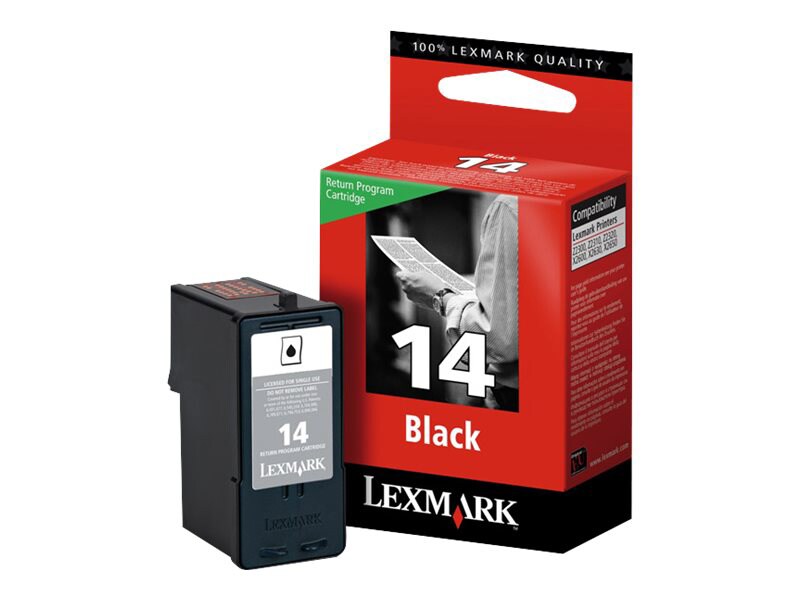 Lexmark 14 Return Program Print Cartridge - Black