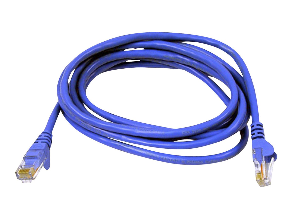 Belkin Cat6 6in Blue Ethernet Patch Cable, UTP, 24 AWG, Snagless, Molded, RJ45, M/M, 6"