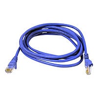 Belkin Cat6 6in Blue Ethernet Patch Cable, UTP, 24 AWG, Snagless, Molded, RJ45, M/M, 6"
