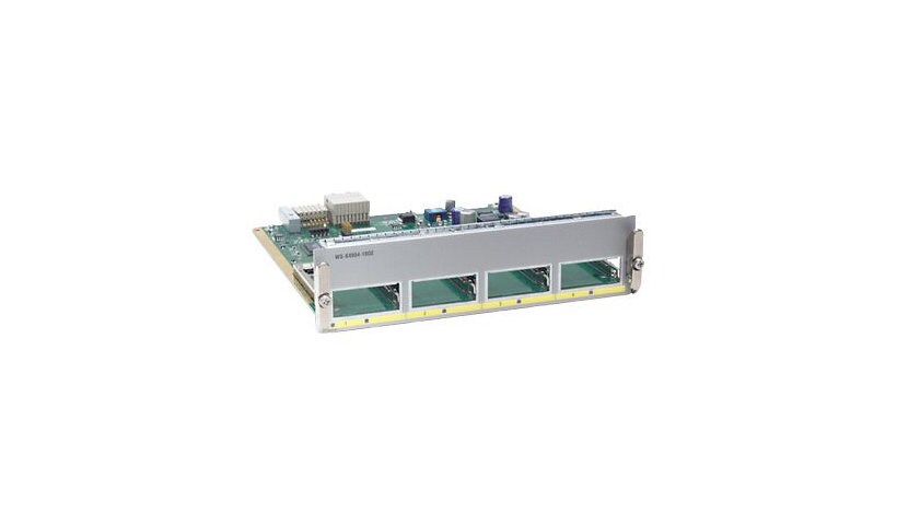 Cisco 4-port wire-speed 10 Gigabit Ethernet (X2) half card - expansion module - 4 ports