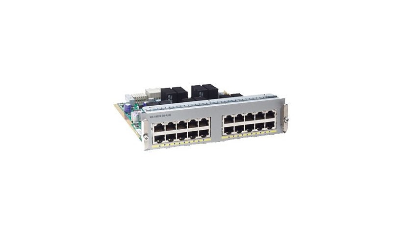 Cisco 20-port wire-speed 10/100/1000 (RJ-45) half-card - expansion module - Gigabit Ethernet x 20