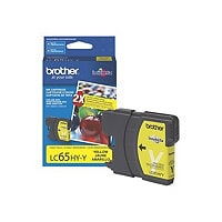 Brother LC65HY-Y - High Yield - yellow - original - ink cartridge
