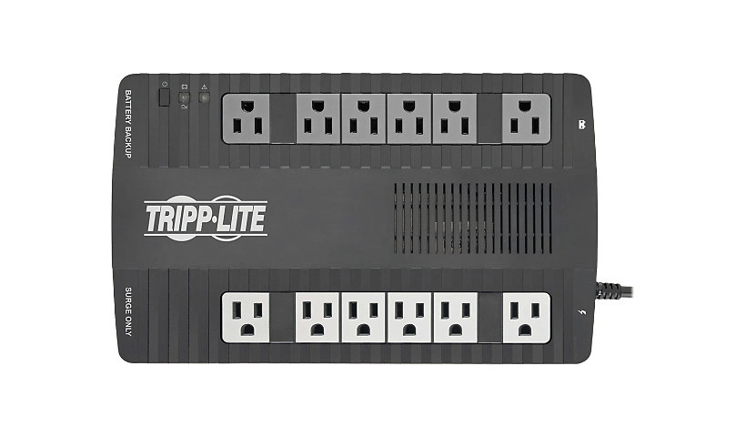 Tripp Lite UPS 900VA 480W Desktop Battery Back Up AVR 50/60Hz Compact 120V USB RJ11 - onduleur - 480 Watt - 900 VA