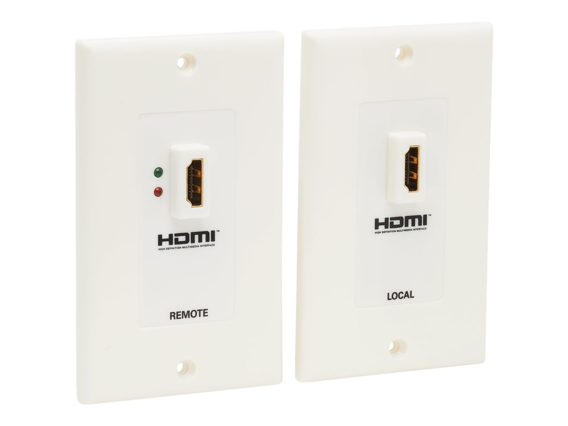 Eaton Tripp Lite Series HDMI Wallplate Extender Kit Over Cat5 / Cat6 F/F - mounting plate