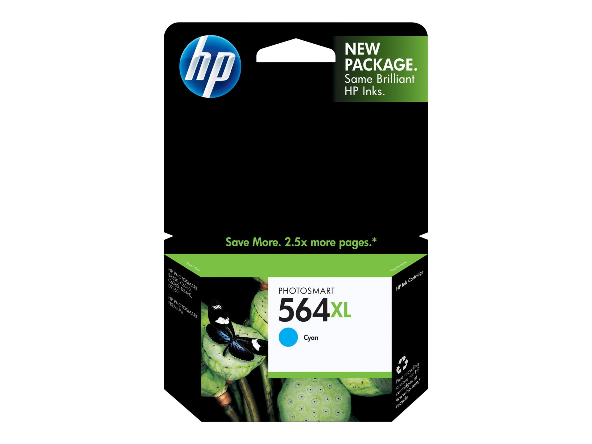 HP 564XL - High Yield - cyan - original - ink cartridge