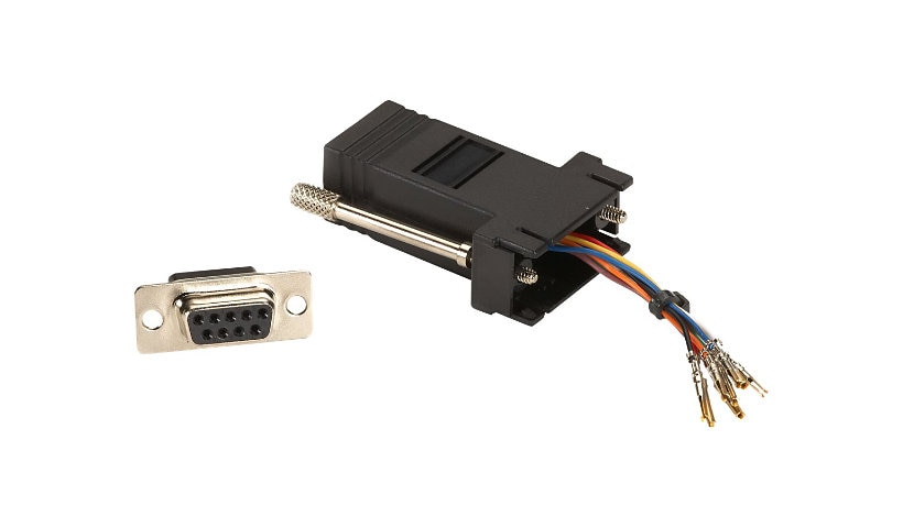 Black Box Modular Adaptor Kit (Unassembled) - serial RS-232 adapter - black