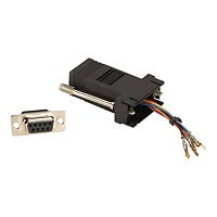 Black Box Modular Adaptor Kit (Unassembled) - serial RS-232 adapter - black