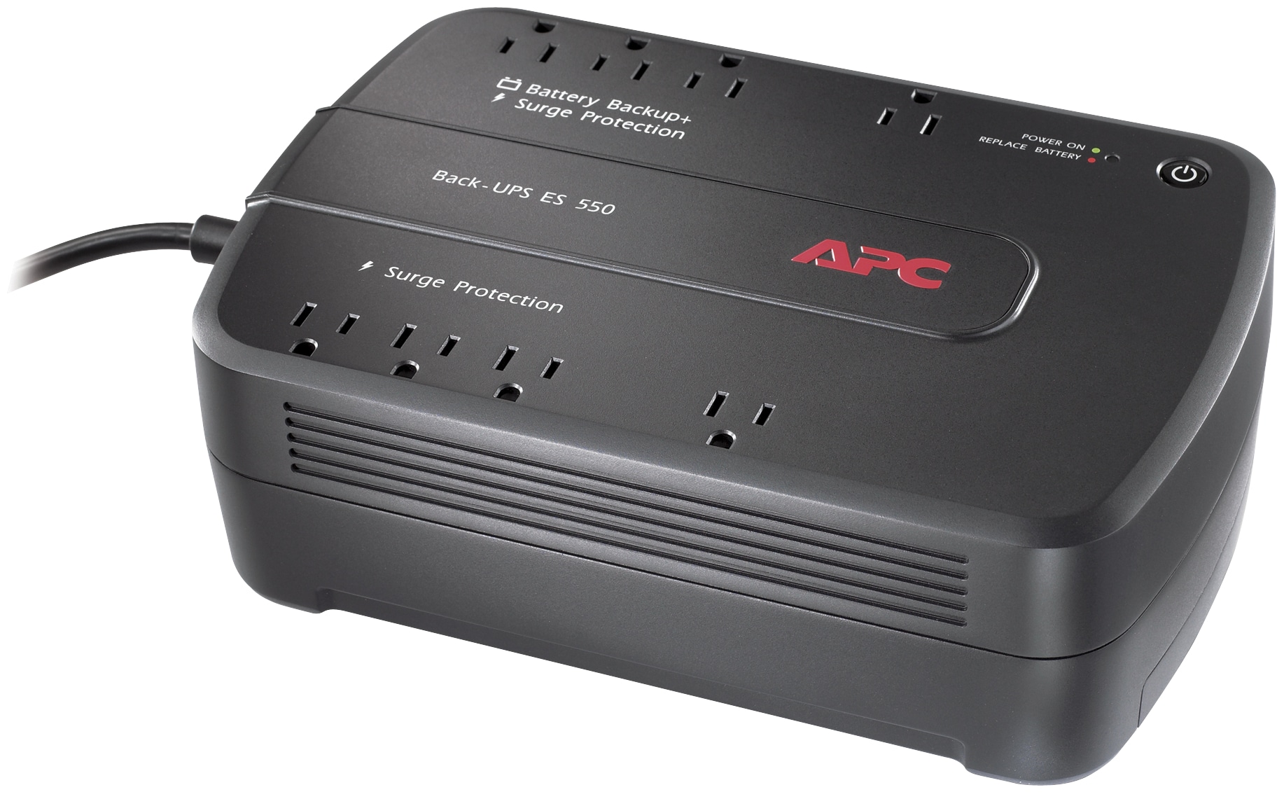 APC Back-UPS 550VA 8-Outlet Battery Back-Up and Surge Protector