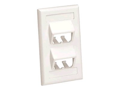 Panduit MINI-COM Classic Series Sloped Faceplates with Label and Label Cover - faceplate