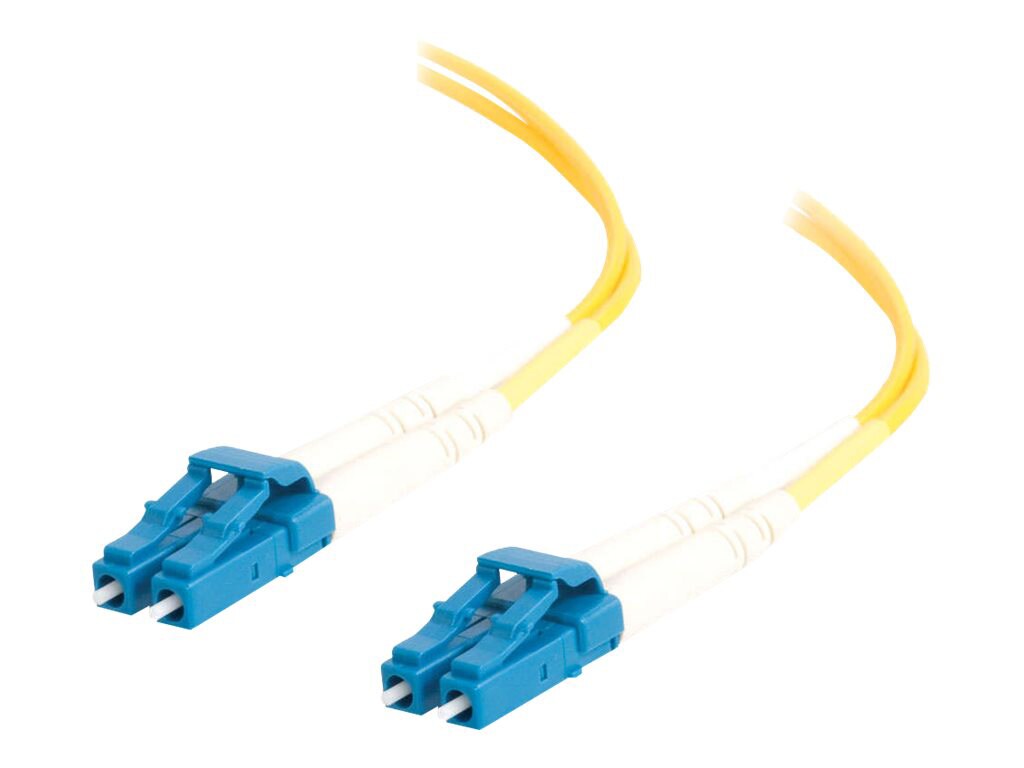 C2G 10m LC-LC 9/125 Duplex Single Mode OS2 Fiber Cable - Yellow - 33ft - pa