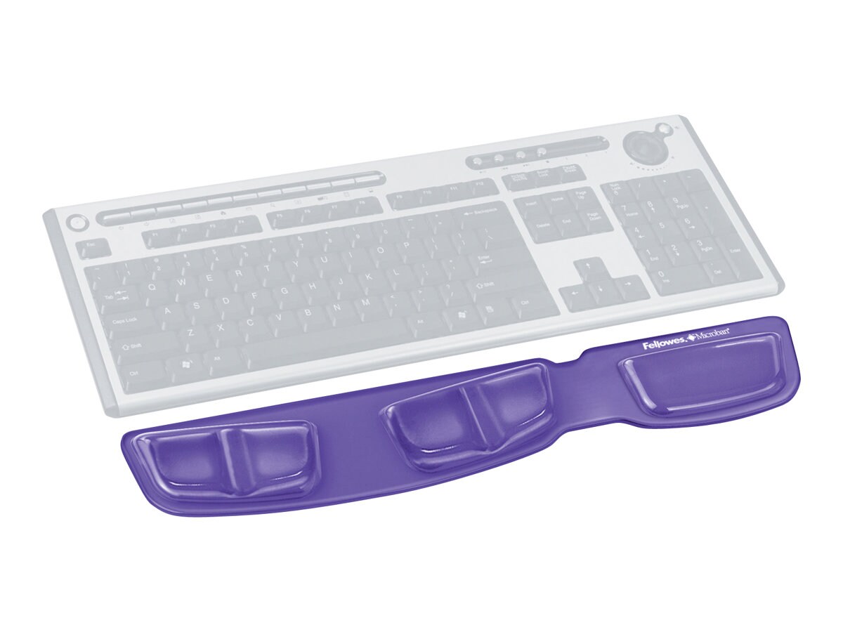 Fellowes® Keyboard Palm Support with Microban® - Purple Gel