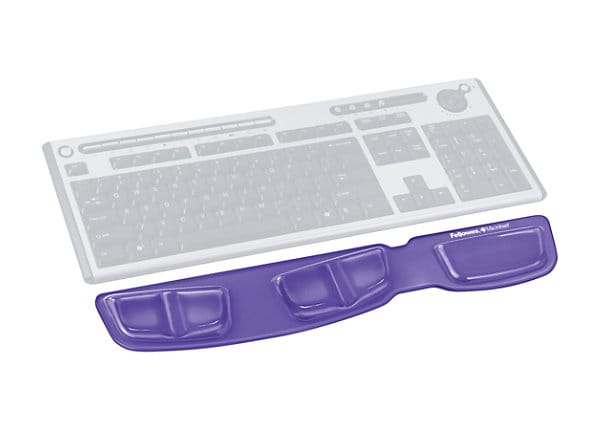 Fellowes® Keyboard Palm Support with Microban® - Purple Gel