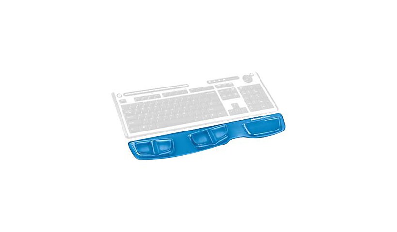 Fellowes® Keyboard Palm Support with Microban® - Blue Gel