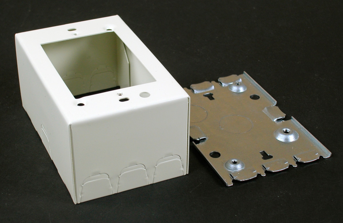 Wiremold One Gang Extra Deep Switch and Receptacle Box Fitting - Ivory - TA