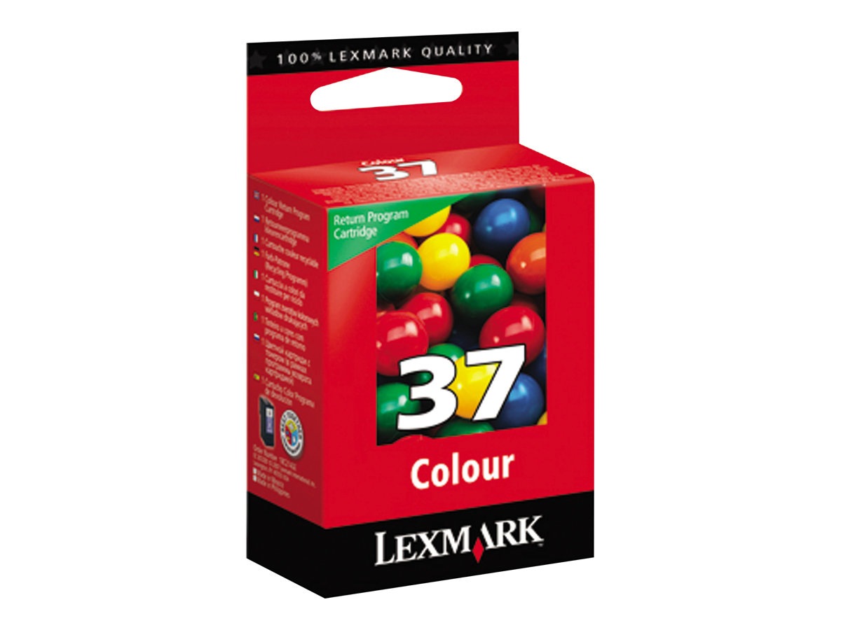 Lexmark Cartridge No. 37 - color (cyan, magenta, yellow) - original - ink cartridge - LRP