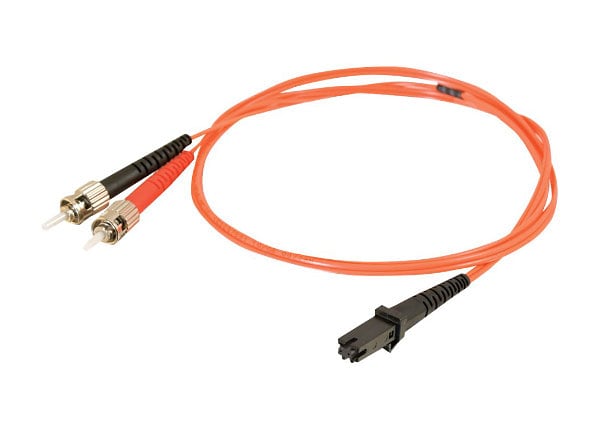C2G 1m MTRJ-ST 62.5/125 OM1 Duplex Multimode PVC Fiber Optic Cable - Orange - patch cable - 1 m