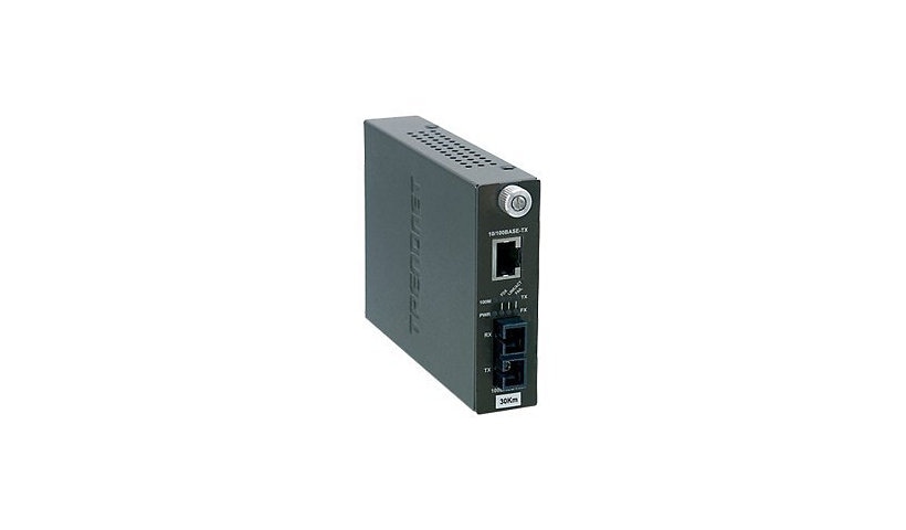 TRENDnet TFC-110S30i - fiber media converter - 10Mb LAN, 100Mb LAN