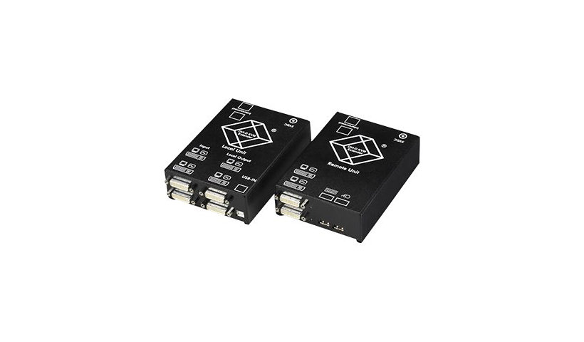 Black Box ServSwitch DVI CATx KVM Extender, Dual - KVM extender