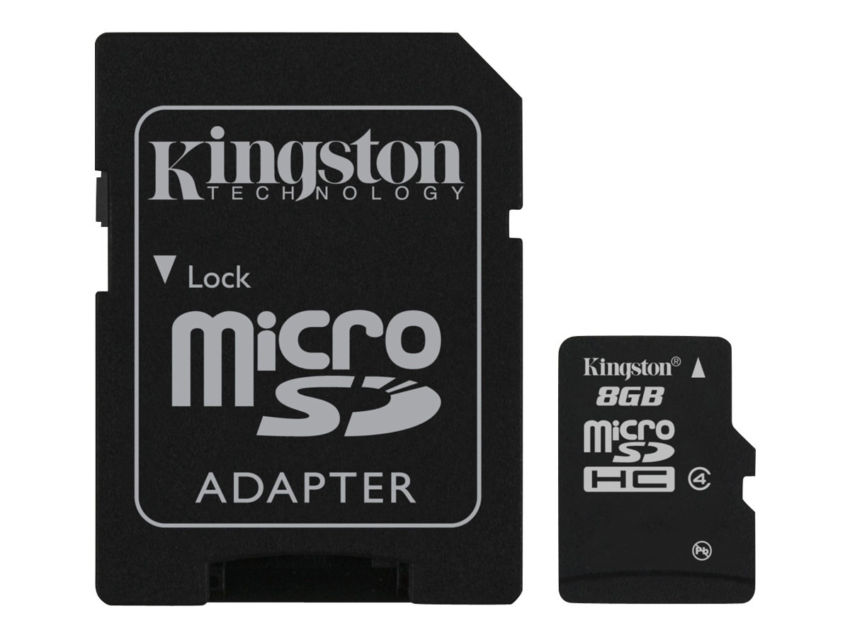Kingston - flash memory card - 8 GB - microSDHC