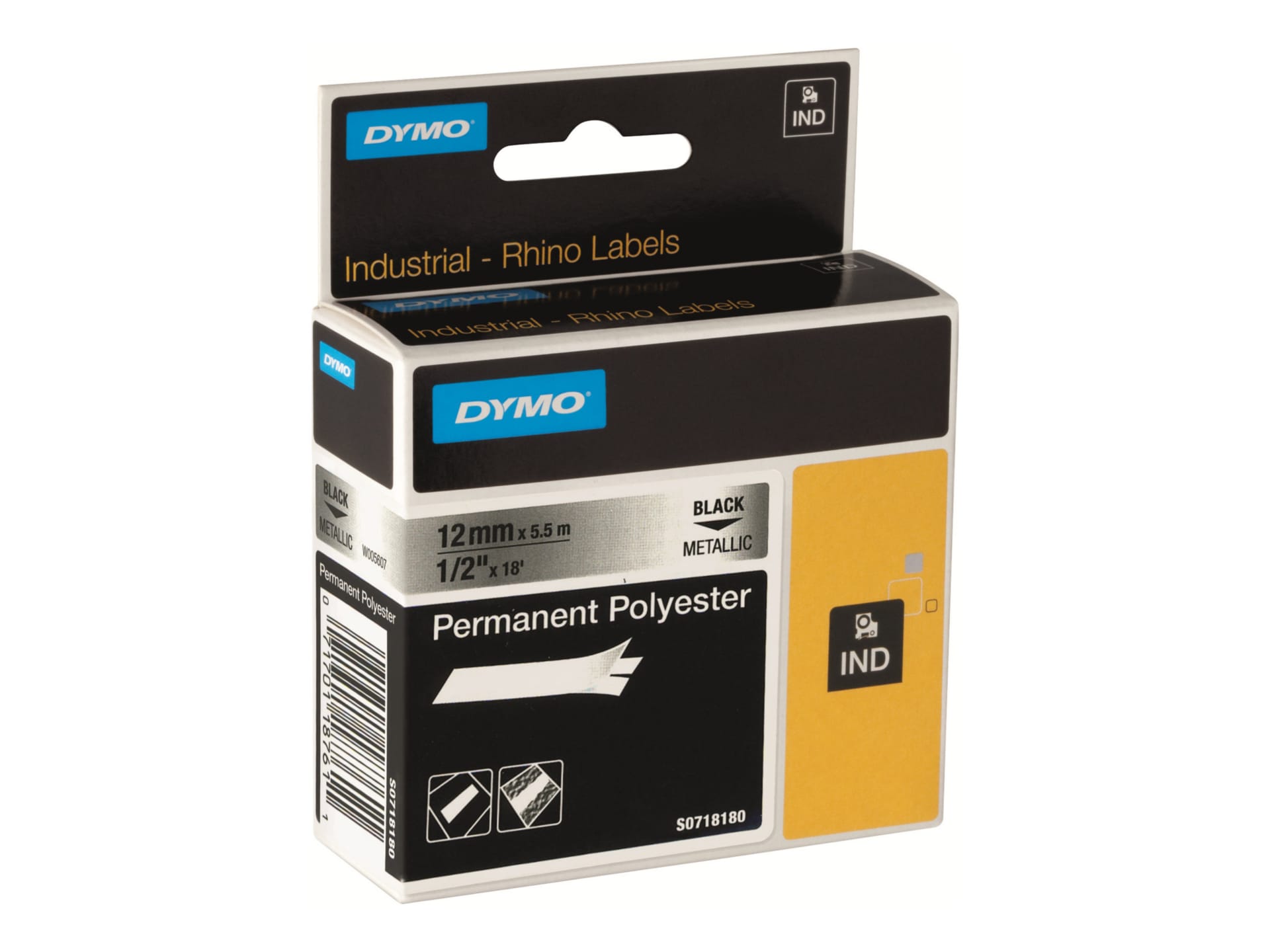 DYMO RhinoPRO Permanent Polyester - tape - 1 cassette(s) -