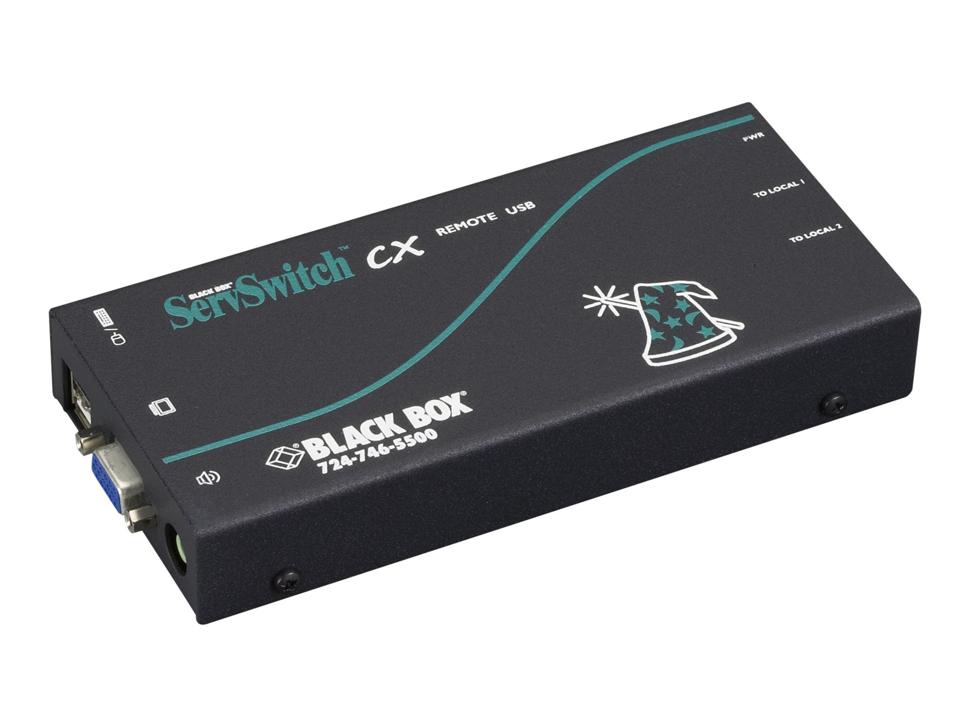 Black Box ServSwitch CX CATx KVM Receiver with USB and Audio - KVM / audio / USB extender
