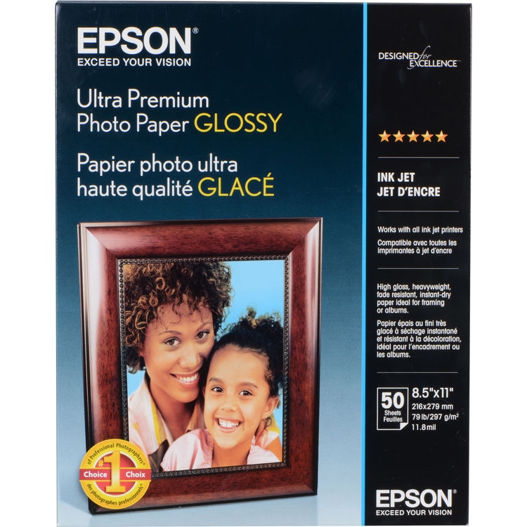 Epson Ultra Premium Glossy Photo Paper - photo paper - glossy - 50 sheet(s)